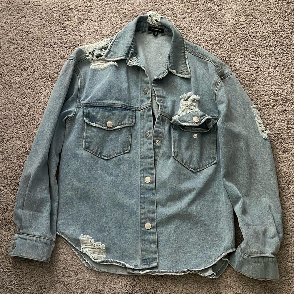 Distressed Jean Jacket